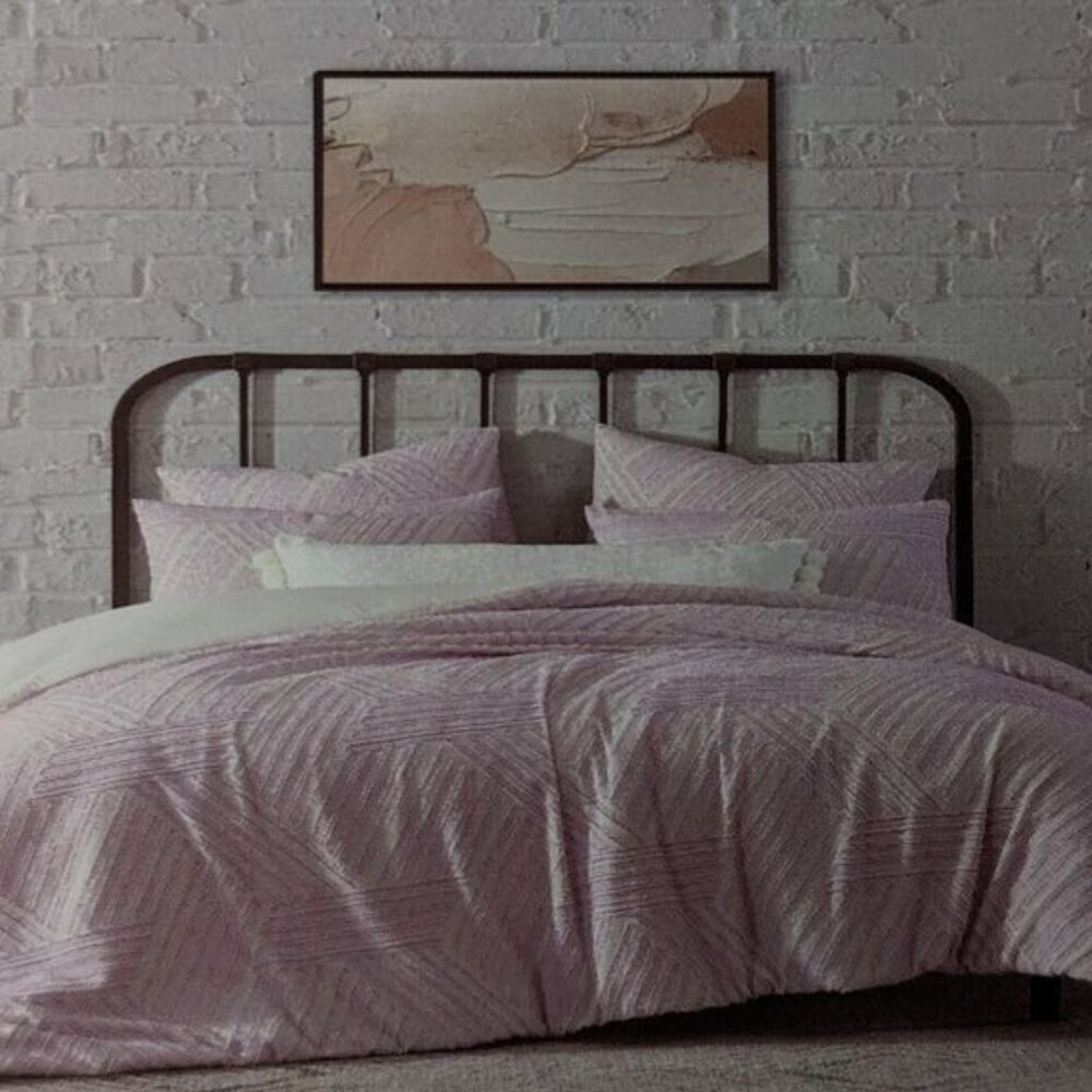 NEW- Simply Home by Royal Heritage Home Ellie Euro Sham (26"x26") Cotton Purple